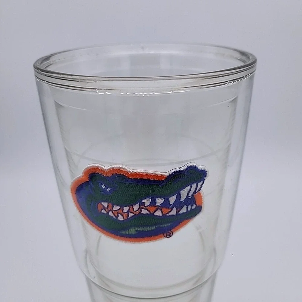 Florida Gators 24oz Tervis Tumbler‎ Clear + 2 Lids BPA Free